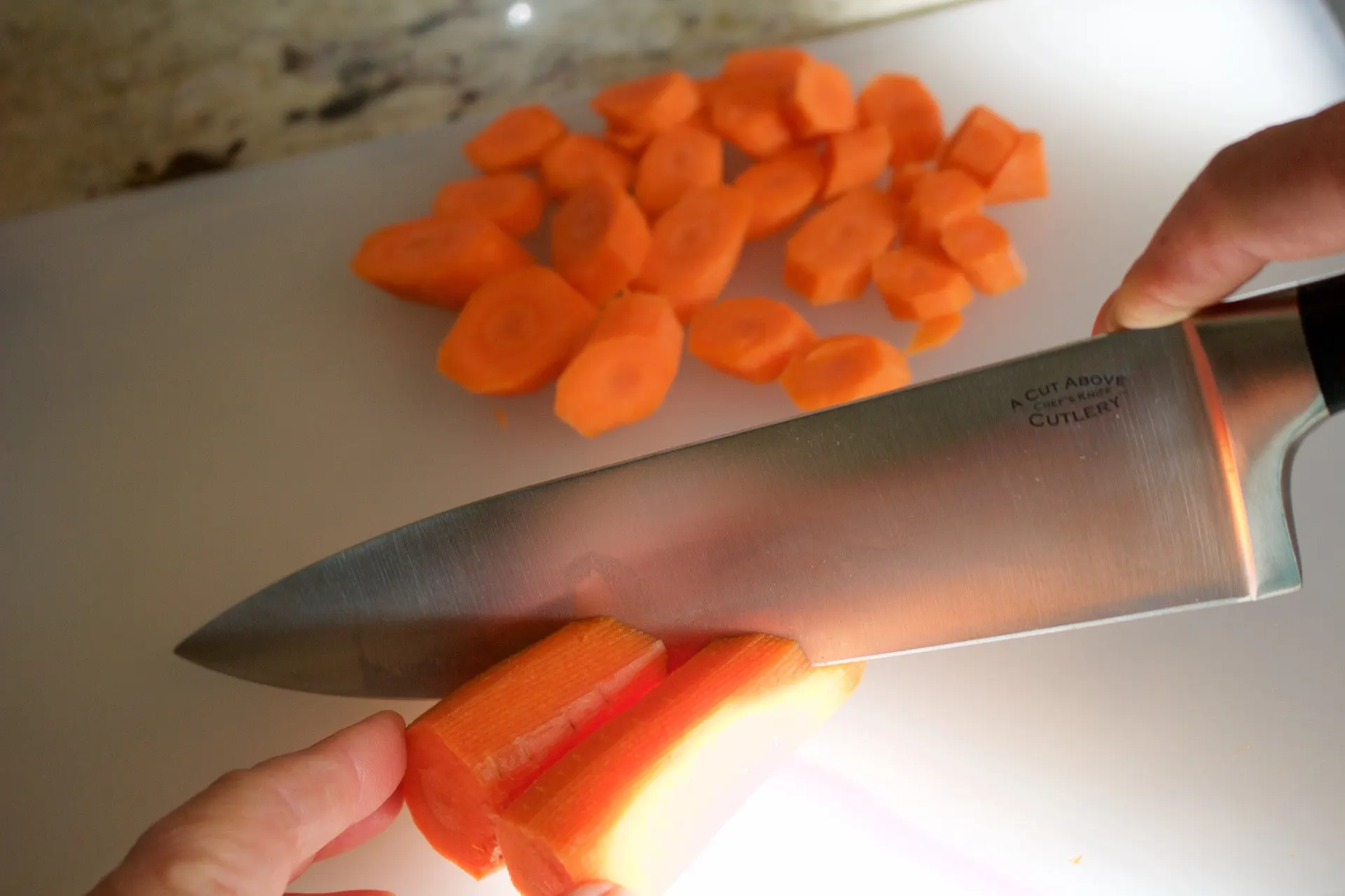 Chef Knife Skills Part 6 -Diagonal and Bias Cuts
